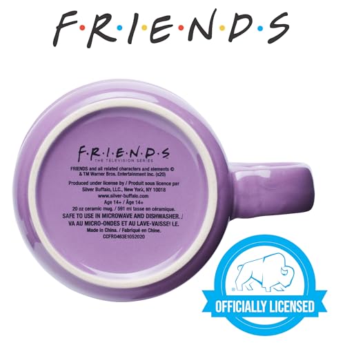 Taza de Cerámica Silver Buffalo Friends Morado Central Perk Smelly Cat 591 ml