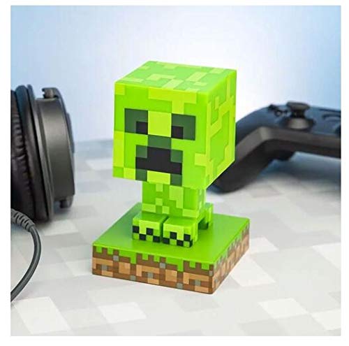 Lámpara Paladone Creeper Minecraft con Iconos