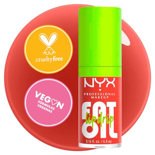 NYX Cosmetics, Fat Oil Lip Drop, Brillo Labial, Splash Of Cream