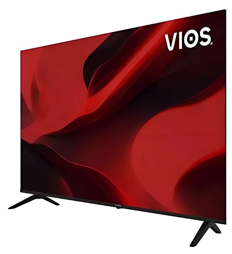 VIOS VI-55T23 Televisor Inteligente LED 4K Ultra HD de 50" Pulgadas con Wi-Fi, HDMI, USB y Aplicaciones de Integradas Netflix, Prime Video, Youtube