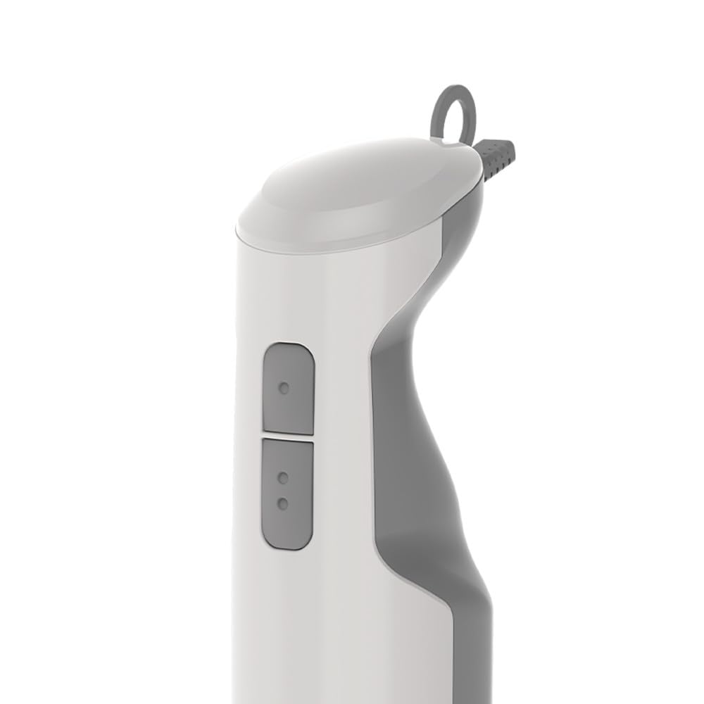Batidora de Inmersión Oster Blanca con Función Turbo y Eje de Acero Inoxidable