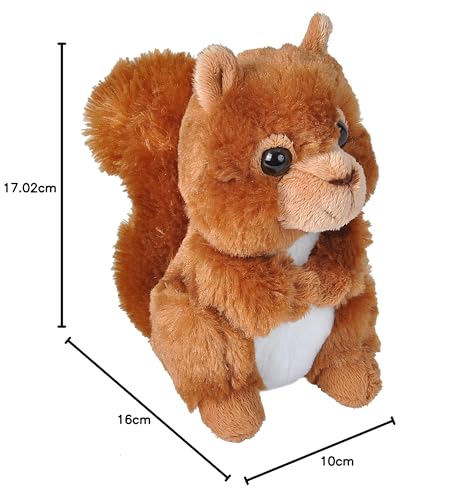 Peluche Ardilla Roja Wild Republic 17.8 cm Hug'ems para Niños