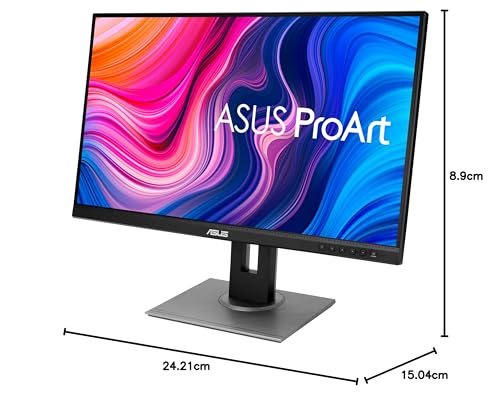 Asus Monitor ProArt 27" PA278QV, WQHD (100% sRGB, IPS, DisplayPort, HDMI, DVI-D, Mini DP, Verificado por Calman, Eye Care, pivote de inclinación, altura ajustable)