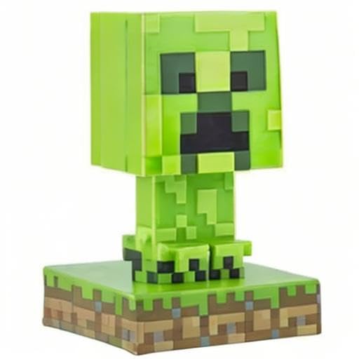 Lámpara Paladone Creeper Minecraft con Iconos