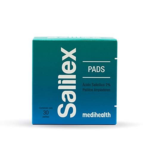 Salilex Pads | Almohadillas dermo-limpiador | libres de jabon | para Piel Grasa | 30 almohadillas