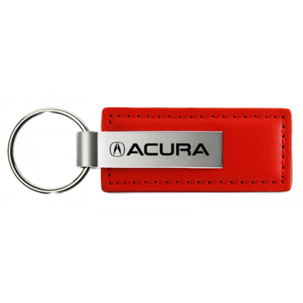 AU-TOMOTIVE GOLD, INC. Llavero de piel con licencia oficial para Acura (rojo)