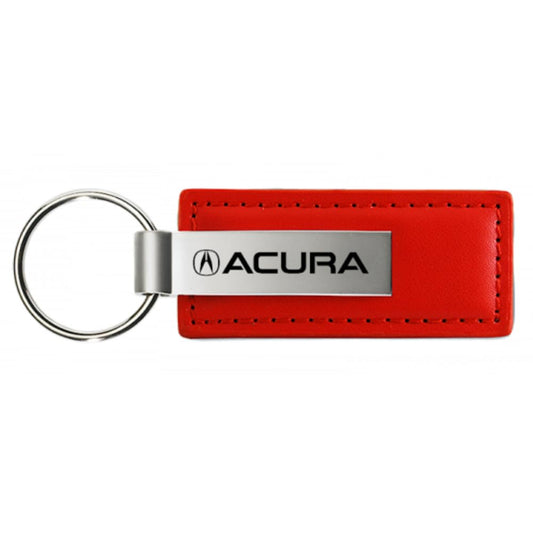 AU-TOMOTIVE GOLD, INC. Llavero de piel con licencia oficial para Acura (rojo)