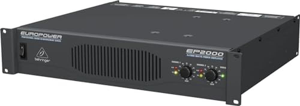 Behringer Europower EP2000 - Amplificador estéreo profesional (2000 W)