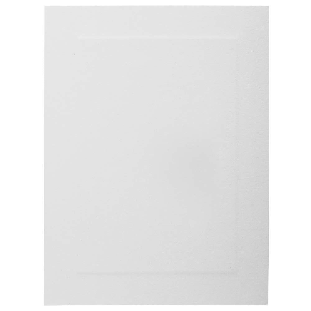JAM Papel en Blanco Tarjetas de Foldover – 12,7 cm X 6 5/20,3 cm Color Blanco Panel – 100/Pack