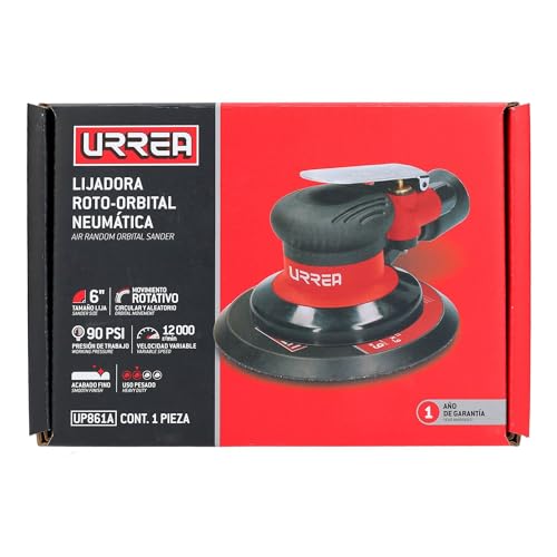 Lijadora Neumática Urrea UP861A 6 Pulgadas 12000 RPM