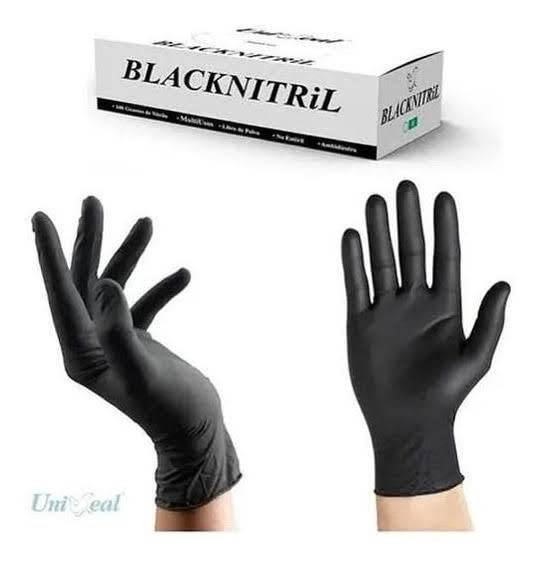 Guantes De Nitrilo Negro Uniseal