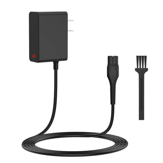 IBERLS Cargador para Philips Rasuradora A00390 Afeitadora Maquinilla Afeitar para Phillips One Blade QP2520, QP2620, MG3740, Cable de Shaver OneBlade Carga Charger, LED, Cepillo de Limpieza(4.3V)