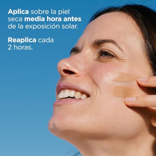 Protector Solar Facial ISDIN FotoUltra 100 Active Unify SPF 50+ con color, Aclara y Unifica el Tono de Piel