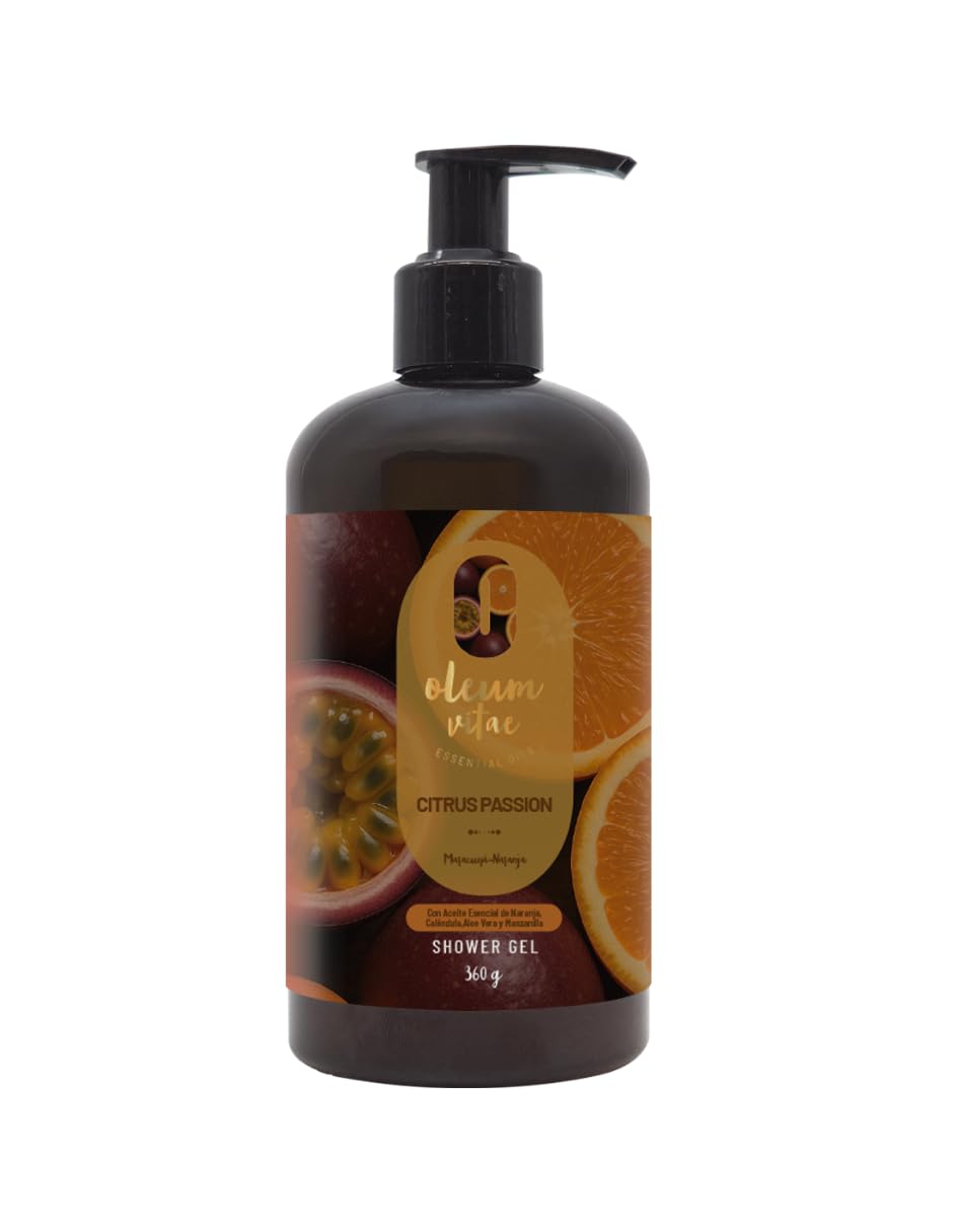 Jabón Líquido Oleum Vitae Citrus Passion Shower Gel, 360 G