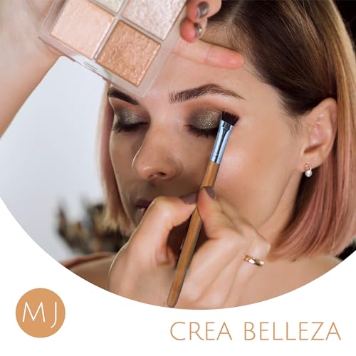 Set de Brochas de Maquillaje Mist Jewel Bambú Orgánicas Kabuki Ecológicas para Maquillaje Profesional 11pcs