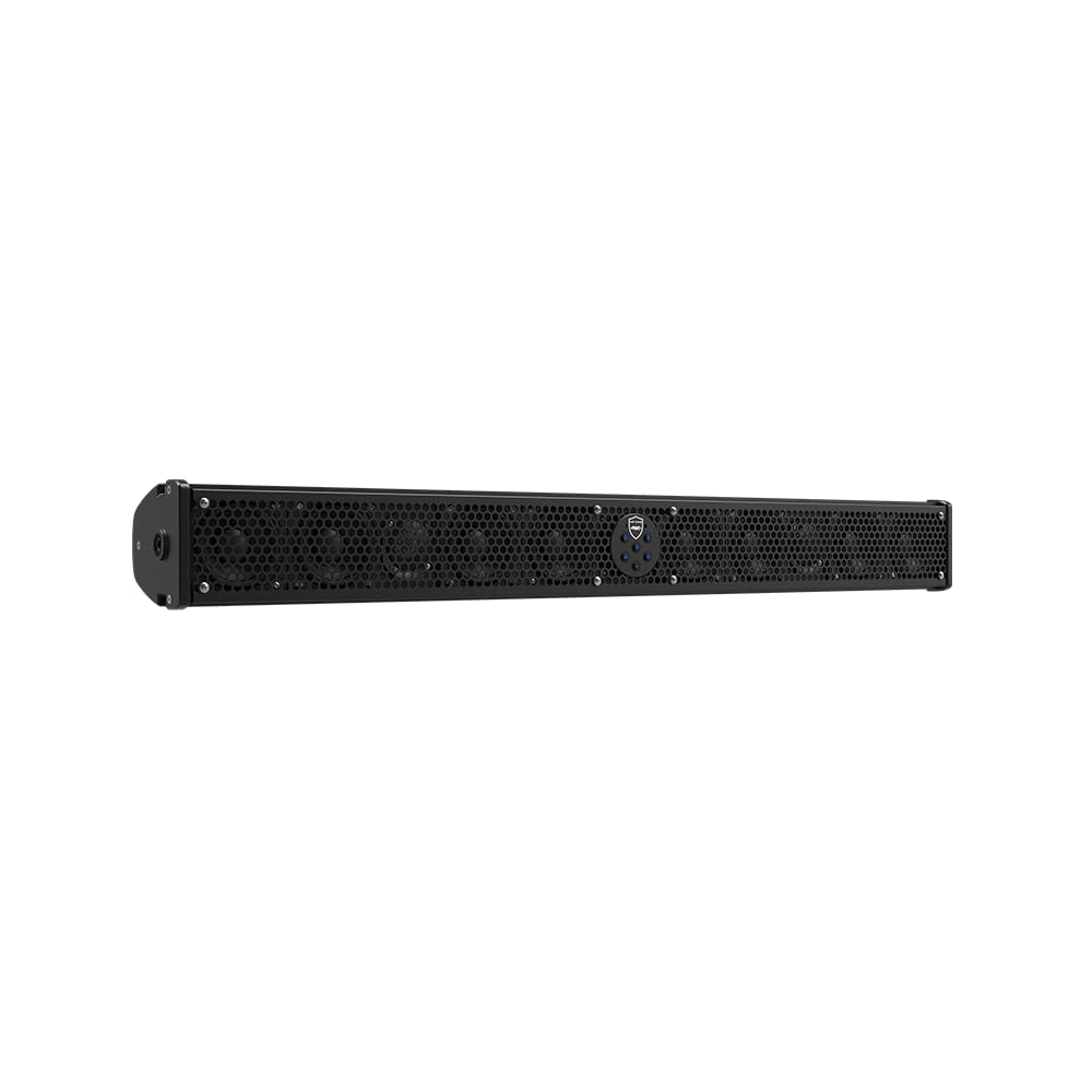 wet sounds Barra de Sonido negra STEALTH-10 Ultra HD | 10 Altavoz-Unidad de 300 vatios con un Nuevo Control Remoto inalámbrico RF