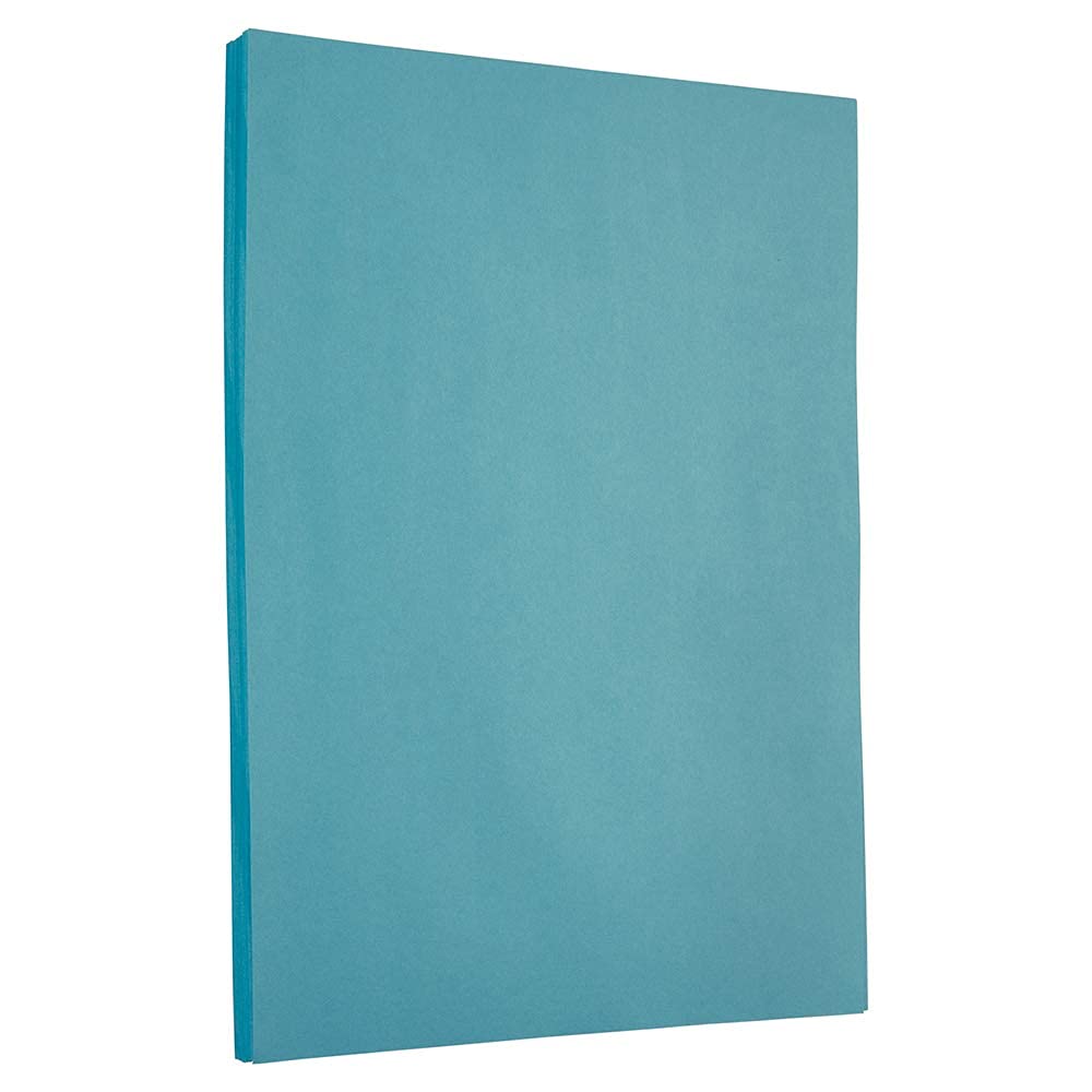 JAM PAPER Papel de 25 libras – 8,5 x 11 – Azul reciclado – 50 hojas por paquete