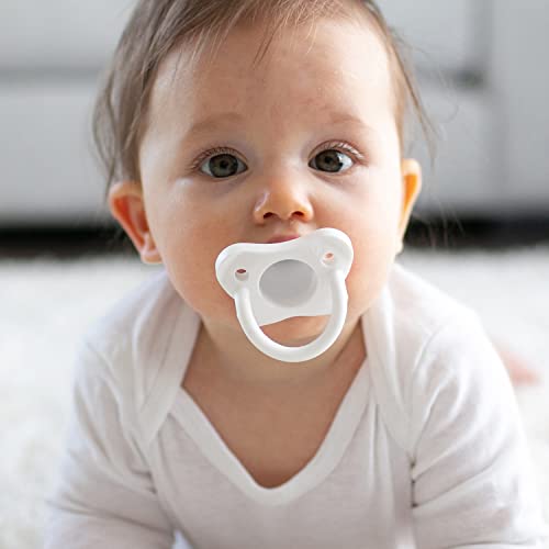 Chupete de Bebé Dr. Brown's Negro Gris Blanco Diseño Contorneado de Silicona para 0-6 Meses Paquete de 3