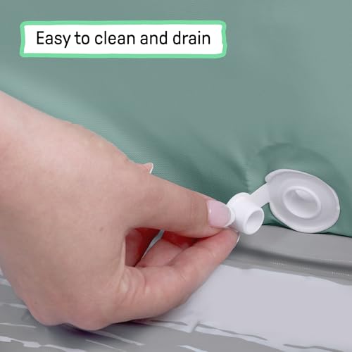 Ingenuity TuckAway - Tina de baño, bañera portátil para bebé, unisex, impermeable, con tapón de vaciado, a partir de 12 meses