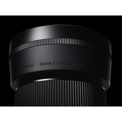 Sigma Lente DC DN de 30 mm, F1.4, contemporánea, para Sony E con paquete de accesorios fotográficos Sunshine - 4 años de garantía del fabricante en EE. UU