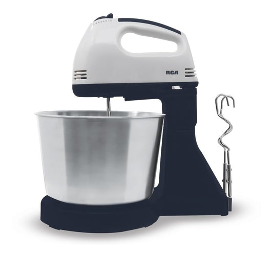 Batidora de Pedestal RCA Negro y Acero Inoxidable con 6 Velocidades Ajustables