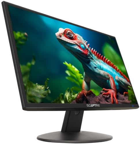 Monitor LED Sceptre Negro Ultradelgado con Bocinas Incorporadas