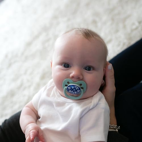 Chupetes Stage 1 Dr. Brown's Azul Resplandor en la Oscuridad 0-6 Meses