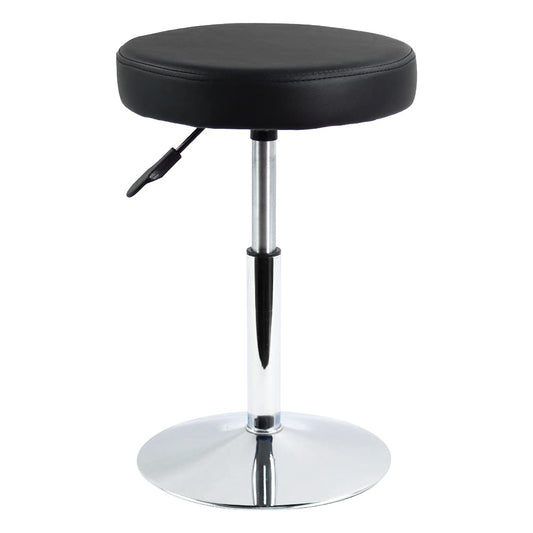 FURWOO - Taburete corto negro – Taburete giratorio de altura ajustable para oficina, spa, salón, manicura y tatuaje, pequeño