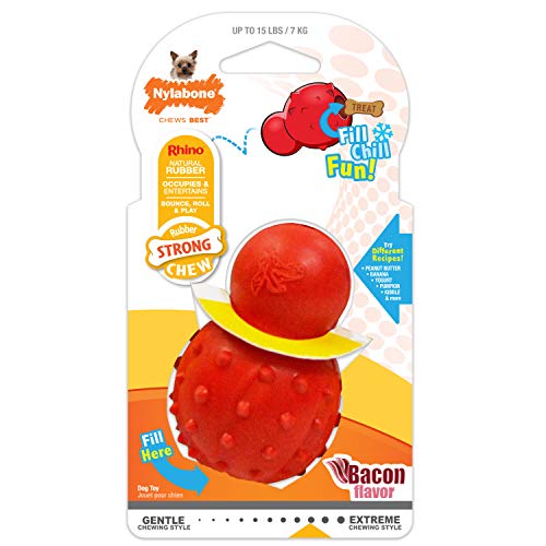 Juguete Mordedor Rellenable Nylabone Cono Strong para Perros X-Small Petite