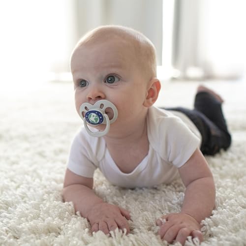 Chupetes Dr. Brown's Advantage Glow-in-The-Dark Rosa, 2 Piezas, Etapa 2, 6-12 Meses