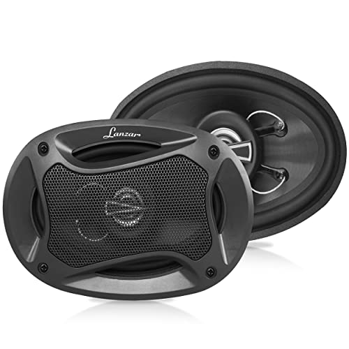 LANZAR MX462 MAX Series 4-Inch x 6-Inch 240-Watt 2-Way Coaxial Speakers (Pair)