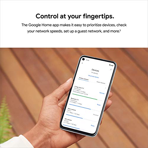 Google WiFi AC1200 - Sistema WiFi de Malla - Enrutador WiFi - Cobertura de 1500 pies Cuadrados - 1 Paquete