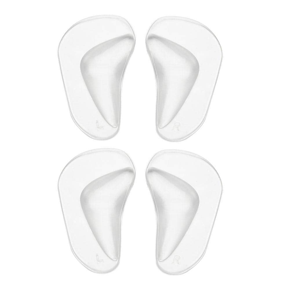 Almohadillas Ortopédicas de Silicona para Pies, Plantillas Ortopédicas, Soporte de Arco Ortopédico, Plantilla Pie Plano, Almohadillas para Plantillas de Zapatos (Transparente)