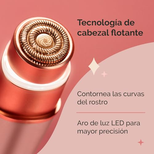 Finishing Touch Flawless Rose 4.0, Removedor De Vello Facial De Mujer, Elimina Vellos Sin Dolor Ni Irritación, 1 Pieza