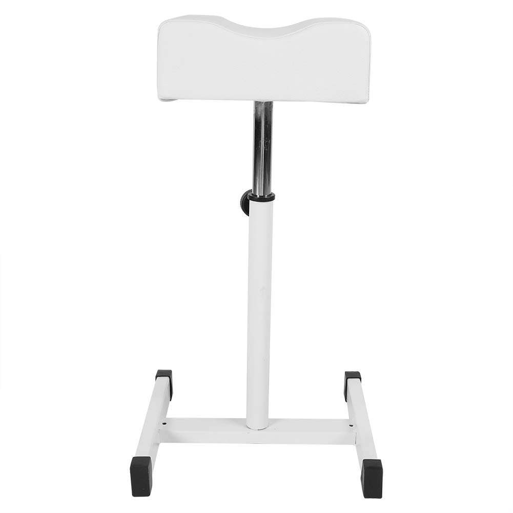 Silla de Taburete Focket Blanco con Reposapiés Ajustable para Pedicura