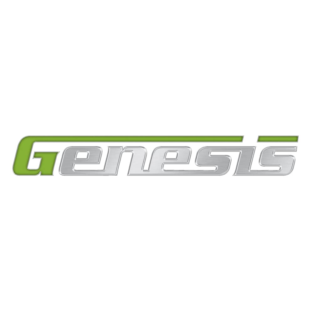 Genesis GLCD2038A - Taladro de velocidad variable inalámbrico con batería de iones de litio de 20 V con portabrocas de 3/8 pulgadas, luz de trabajo LED integrada, batería de 20 V, cargador y broca de destornillador de doble punta, gris/negro/verde