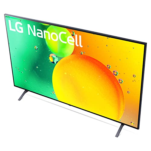 LG 50-Inch Class NANO75 Series Alexa Smart TV Incorporado 4K (3840 x 2160), frecuencia de actualización de 60Hz, 4K Alimentado por AI, WiSA Ready, Cloud Gaming (50NANO75UQA, 2022)