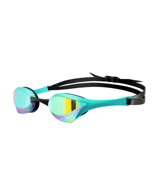 ARENA - anteojos de natación unisex Cobra Ultra Swipe Racing para hombres y mujeres, tecnología antivaho, lente de espejo de policarbonato, esmeralda/pavo real