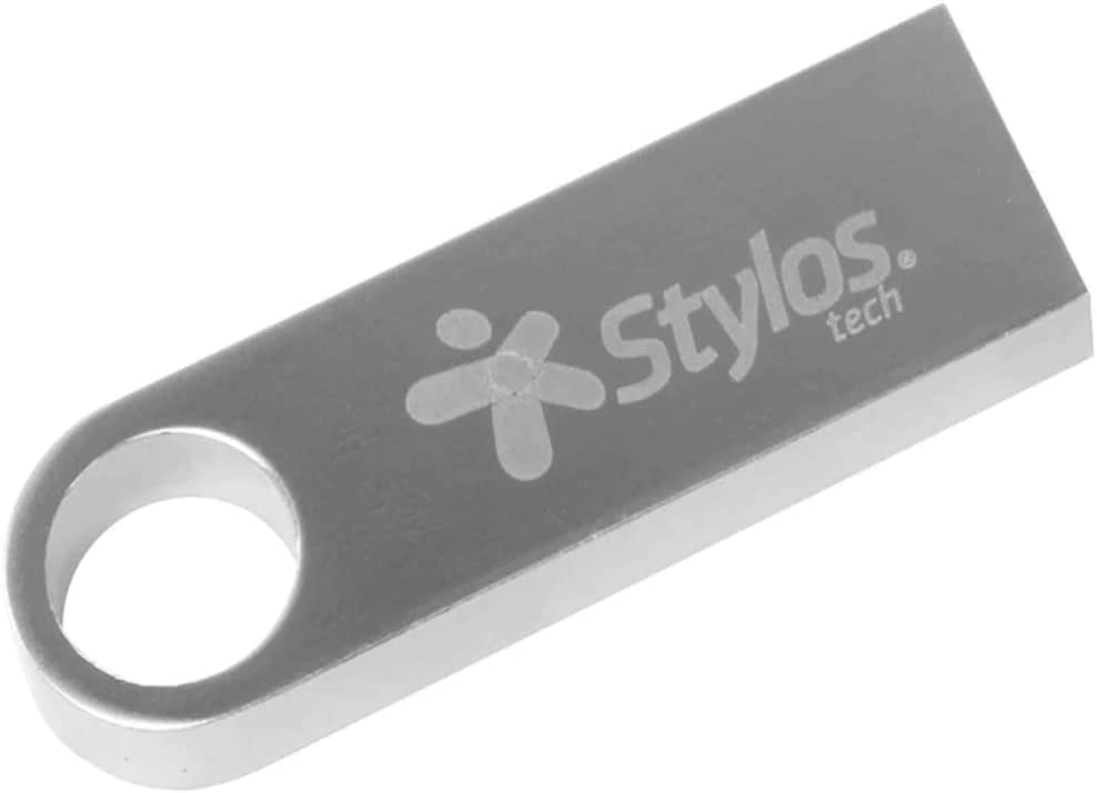 Kit USB 32GB PSA Computo y Papelería Plateado Diseño Metálico Duradero