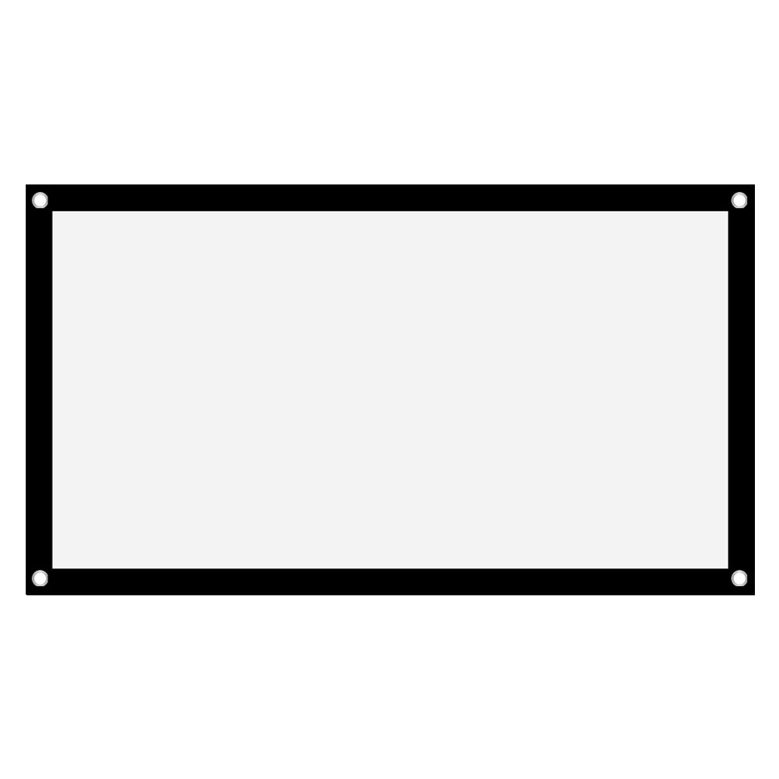 GOWENIC Pantalla de Portátil, Poliéster Plegable sin Arrugas, Proyección Frontal y Trasera, Película para Acampar Al Aire Libre (60 Pulgadas)