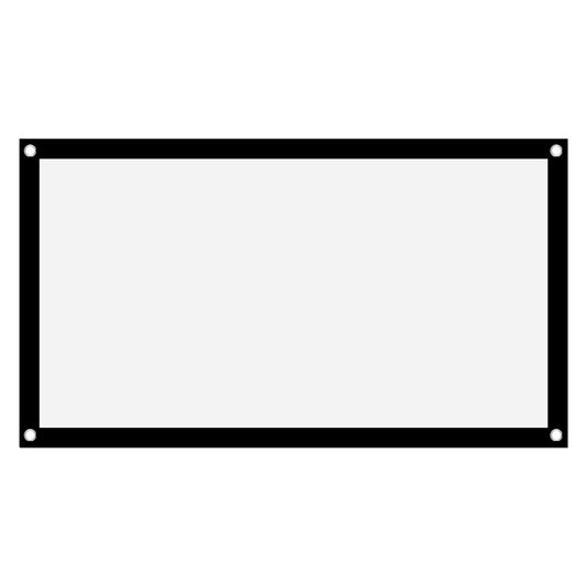 GOWENIC Pantalla de Portátil, Poliéster Plegable sin Arrugas, Proyección Frontal y Trasera, Película para Acampar Al Aire Libre (60 Pulgadas)