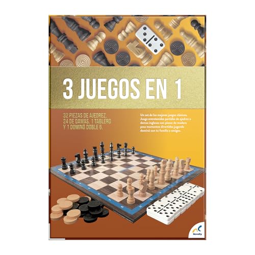 Juegos Clásicos 3 en 1 Novelty Cartón Edad 96-144 Meses