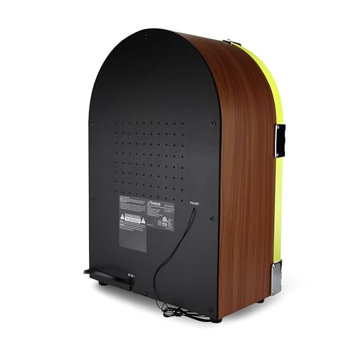 VICTOR VDTJ-1550 Broadway - Altavoz Bluetooth para computadora con Radio FM, iluminación LED Multicolor y Entrada Auxiliar, Perfecto para transmisión de música de Estilo Retro e iluminación Ambiental