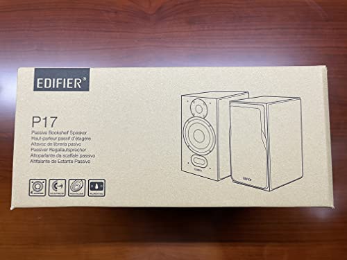 Altavoces Pasivos Edifier P17 Negro con Soporte Integrado para Colgar en la Pared