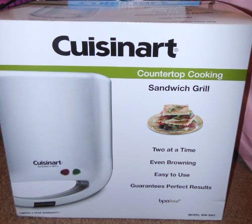 Cuisinart WM-SW2 Sandwichera eléctrica, doble, antiadherente