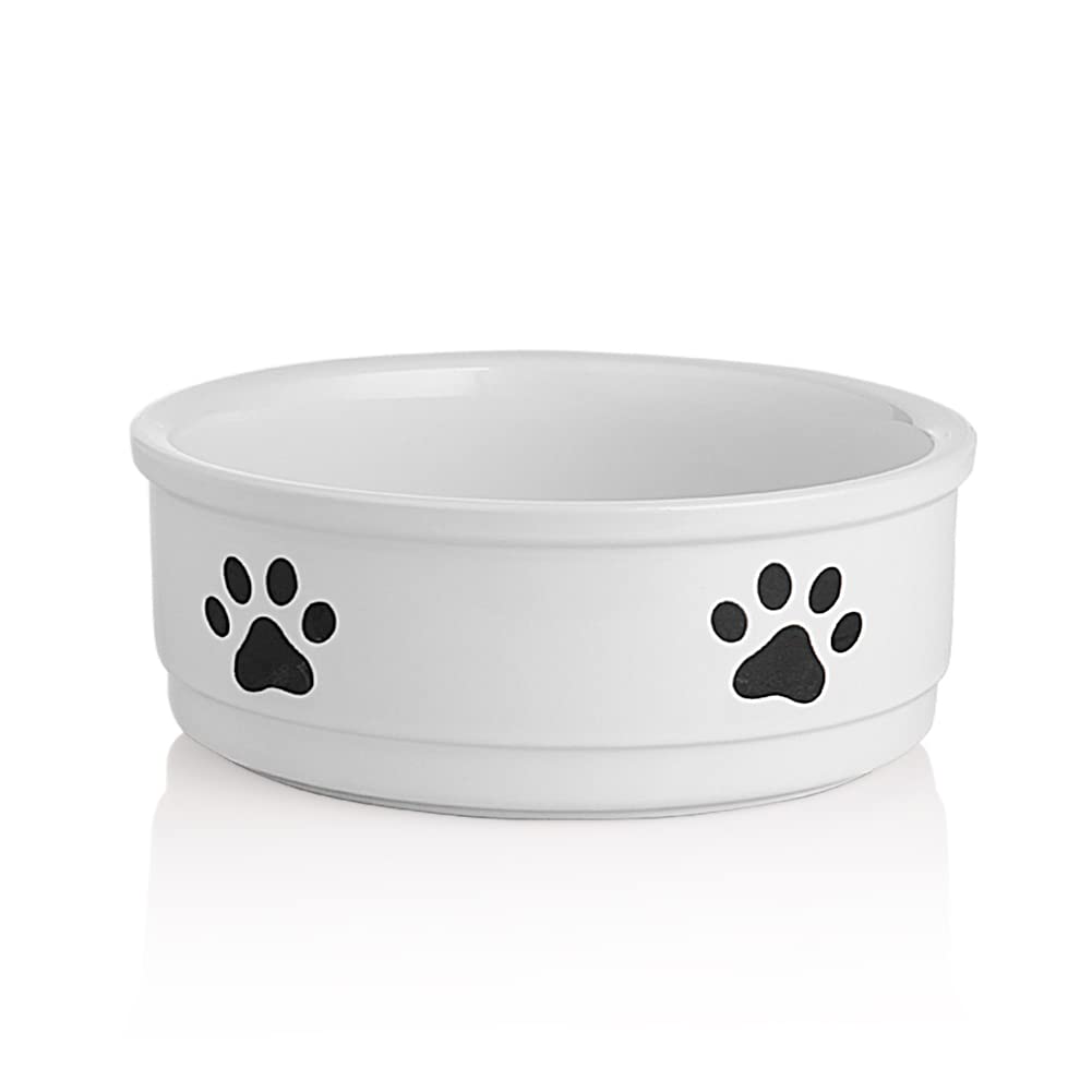Cuencos De Cerámica SWEEJAR Blanco Diseño De Patas para Perros Grandes