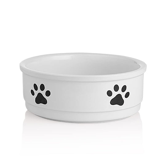 Cuencos De Cerámica SWEEJAR Blanco Diseño De Patas para Perros Grandes