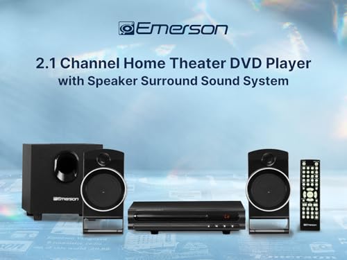 Reproductor de DVD Emerson 2.1 Canales con Sonido Envolvente y Subwoofer