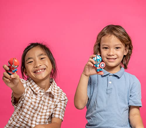 Lip Smacker Marvel Spiderman and Captain America Superhero Flavored Lip Balm Keychains 2 Pack