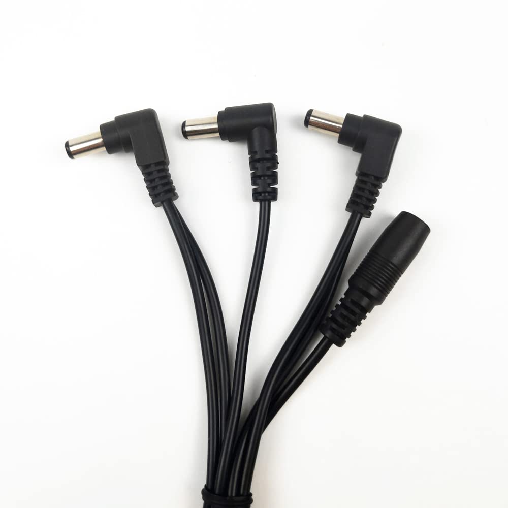 Godtone - Cable de alimentación de cadena de margaritas de 3 vías DC para adaptador de fuente de alimentación de pedal de guitarra